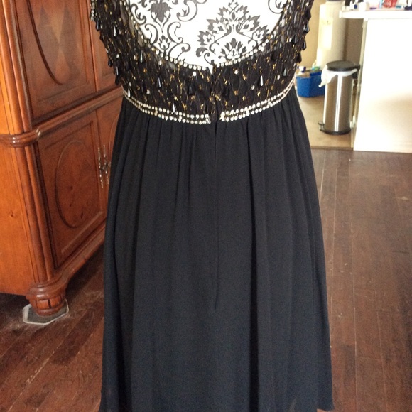 Authentic Marchesa Notte black silk blend 8 - Picture 3 of 5